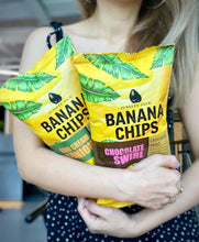 Load image into Gallery viewer, JUNGLEE BANANA CHIPS Chocolate Swirl 75g