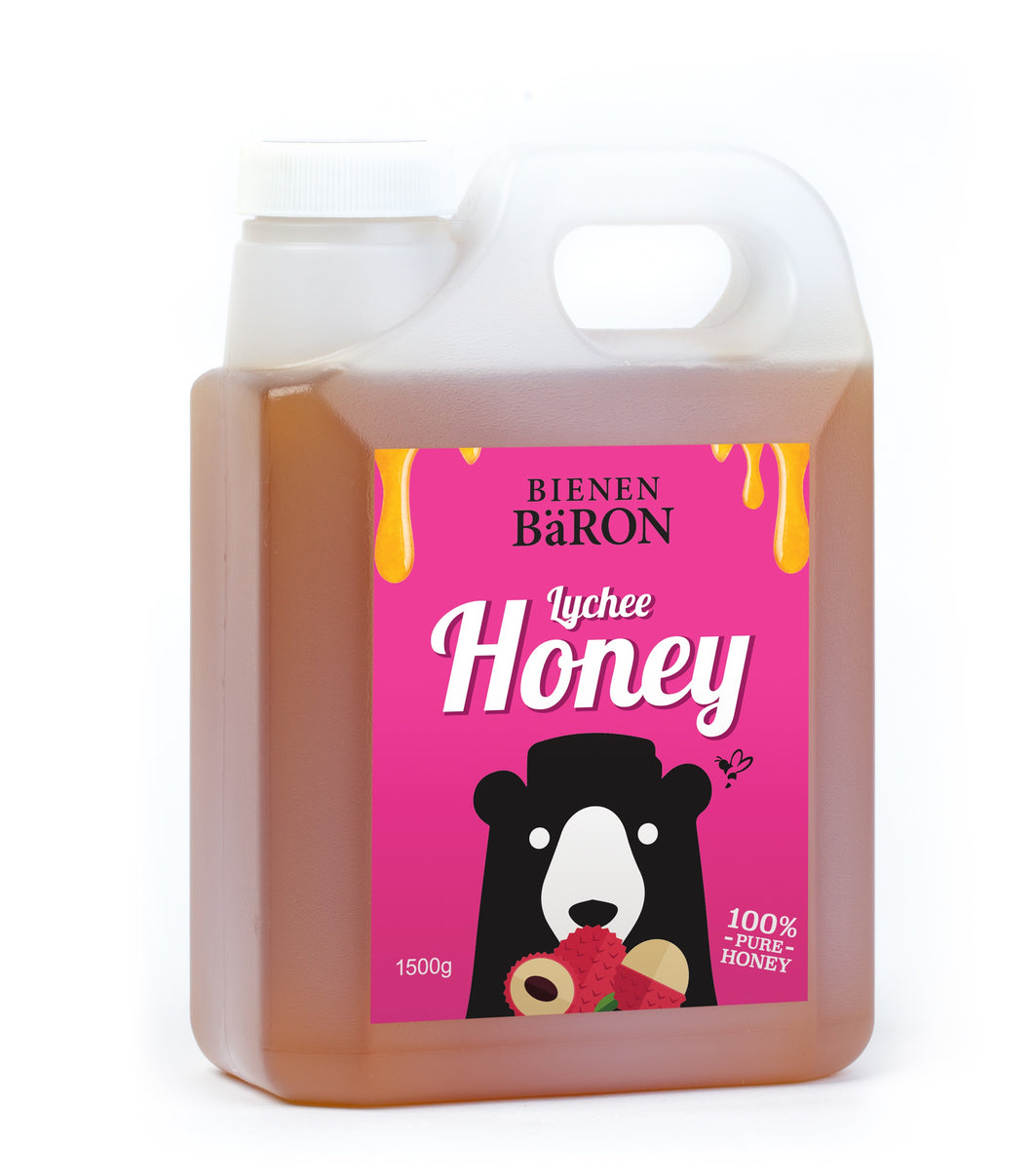 BIENEN BARON PURE HONEY - LYCHEE (1500G)