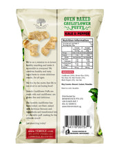 Load image into Gallery viewer, TEMOLE CAULIFLOWER PUFFS Kale &amp; Pepper 56g
