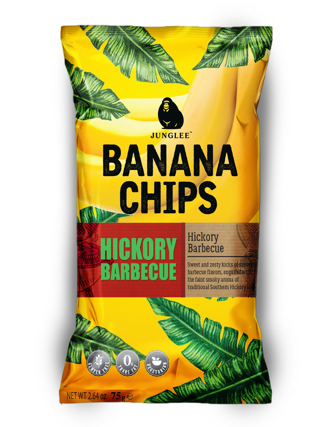JUNGLEE BANANA CHIPS Hickory Barbecue 75g