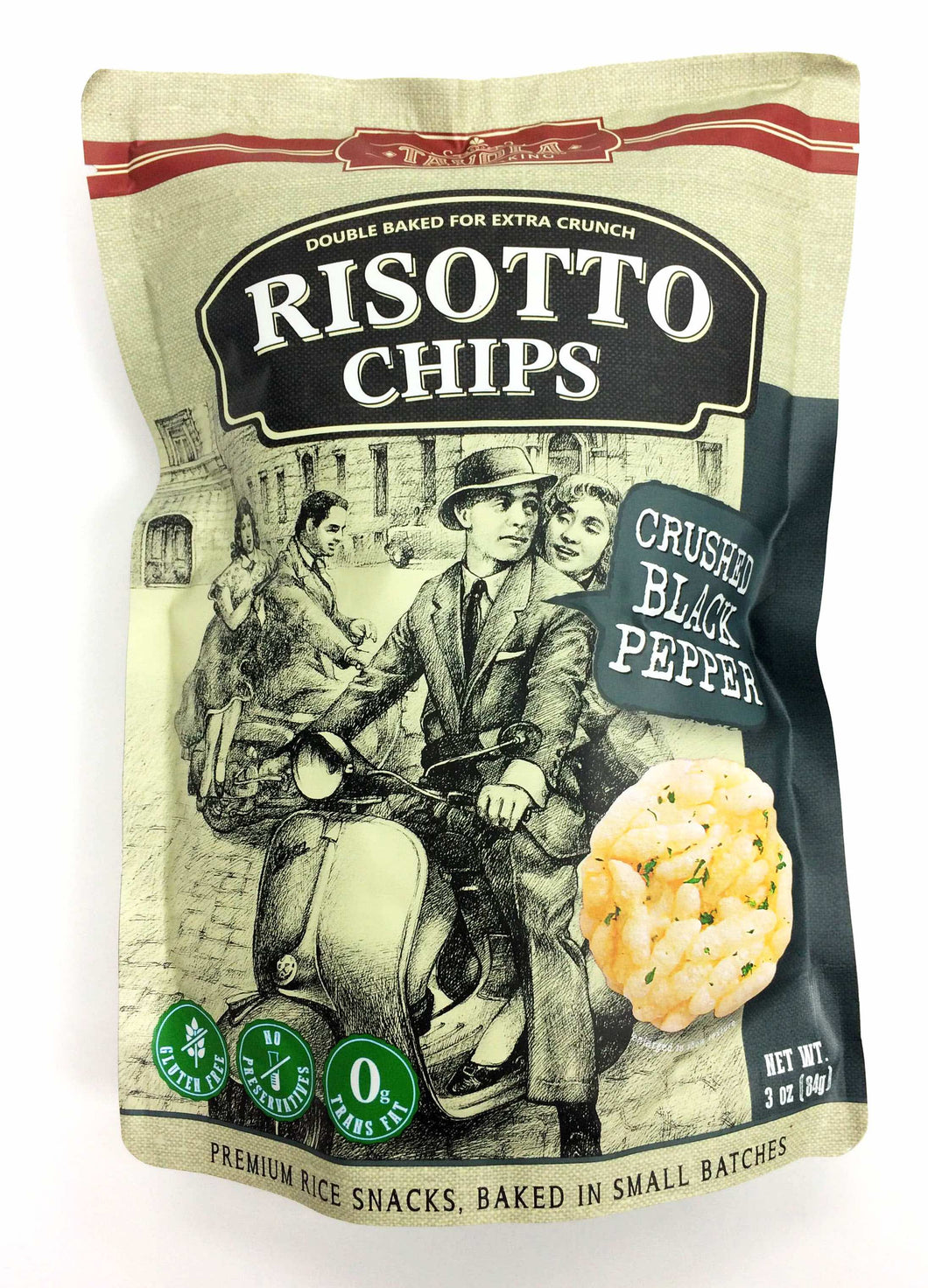 TAVOLA RISOTTO CHIPS Crushed Black Pepper 84g