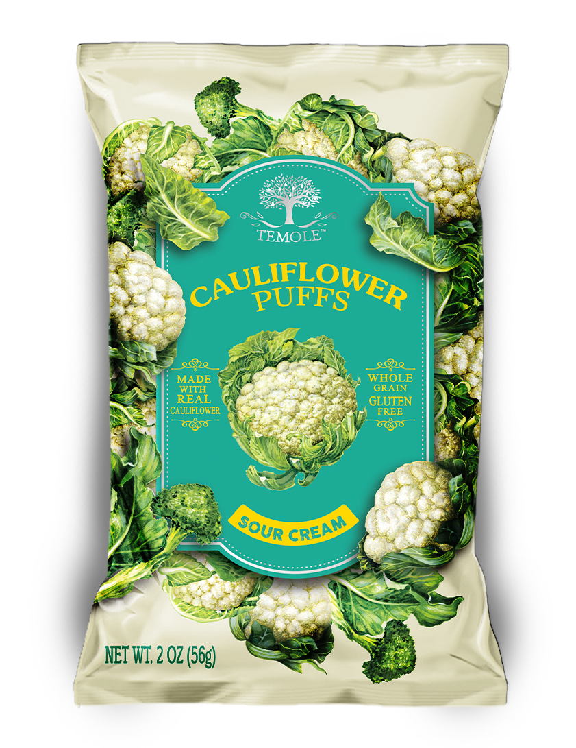 TEMOLE CAULIFLOWER PUFFS Sour Cream 56g